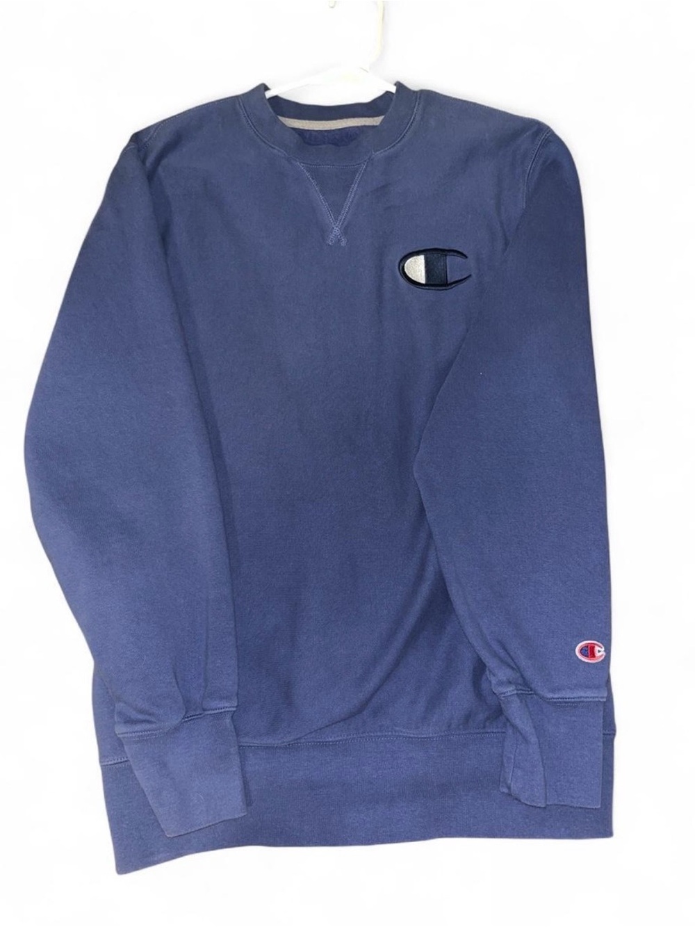 Champion Men's Navy Blue Crewneck Sweatshirt